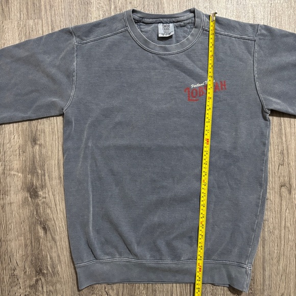 Comfort Colors Lobstah Maine Sweatshirt Gray Graphic Crewneck Size Small - Picture 8 of 11